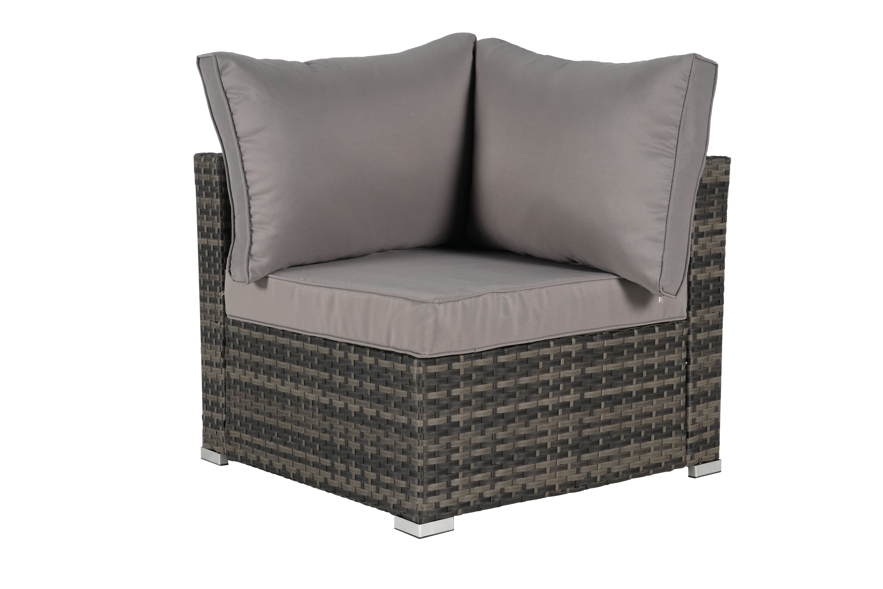 8 Pieces Outdoor Patio Sectional Sofa Couch with Washable Cushions & Glass Coffee Table