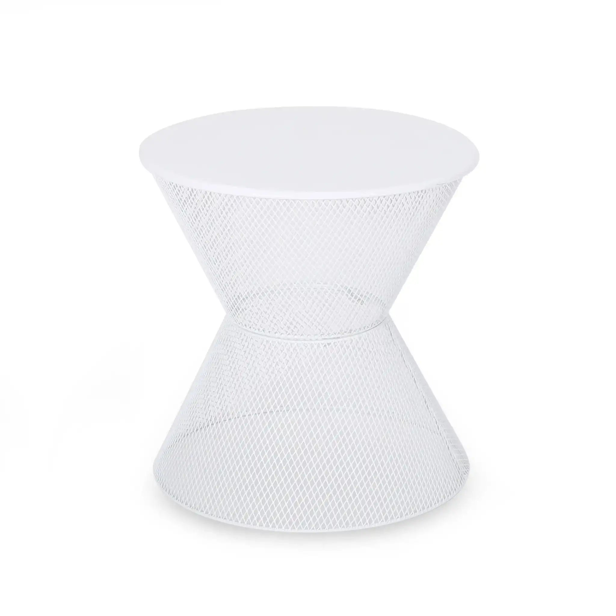 Nevada Contemporary Side Table with Mesh Design