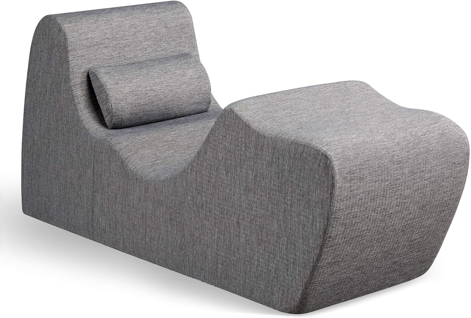 Zero Gravity Chaise Lounger Ergonomic Foam Support Grey