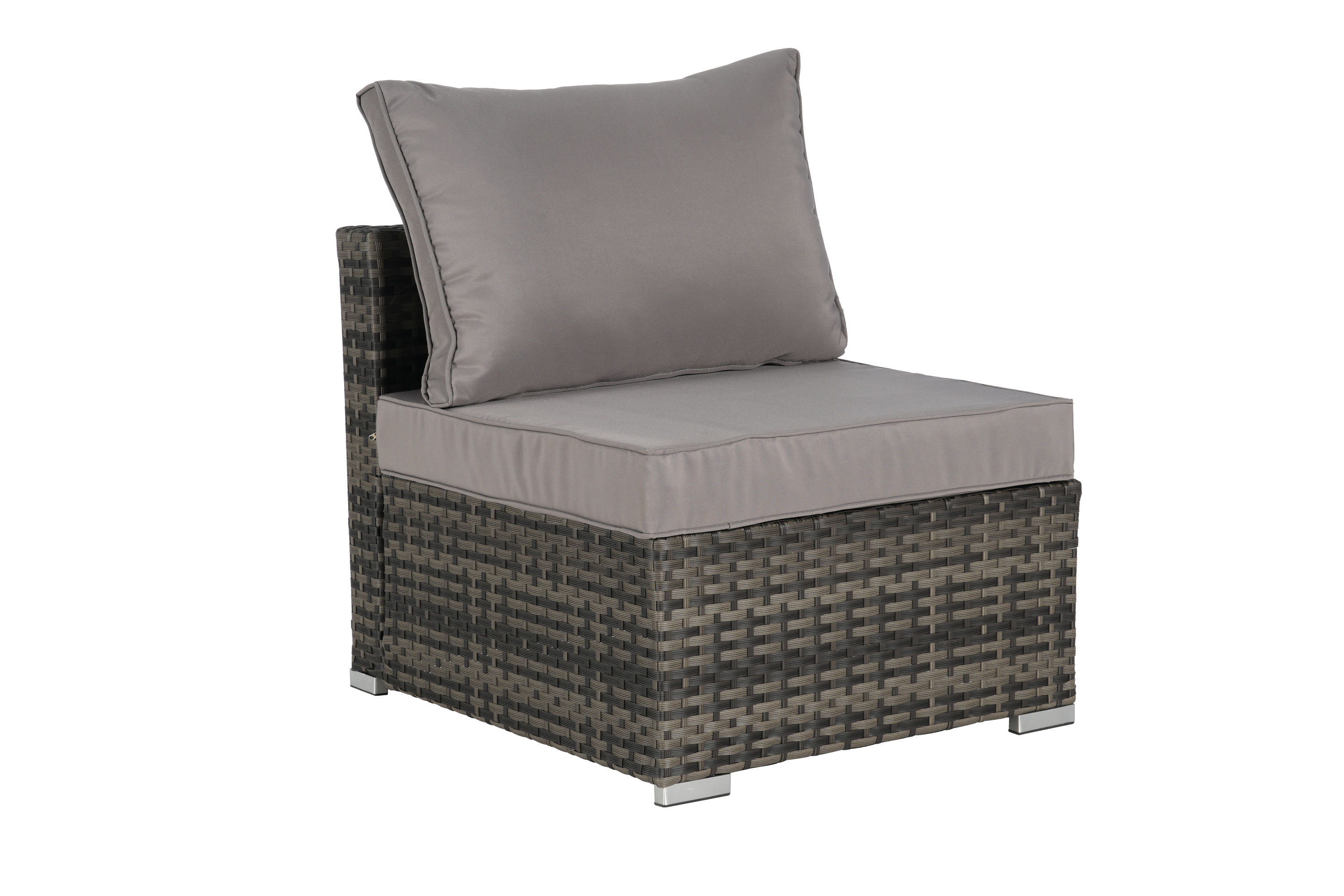 8 Pieces Outdoor Patio Sectional Sofa Couch with Washable Cushions & Glass Coffee Table