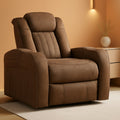 Wolfridge Dark Brown Power Recliner With USB Ports