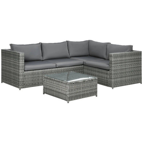2 Piece Rattan Outdoor Patio Couch Set