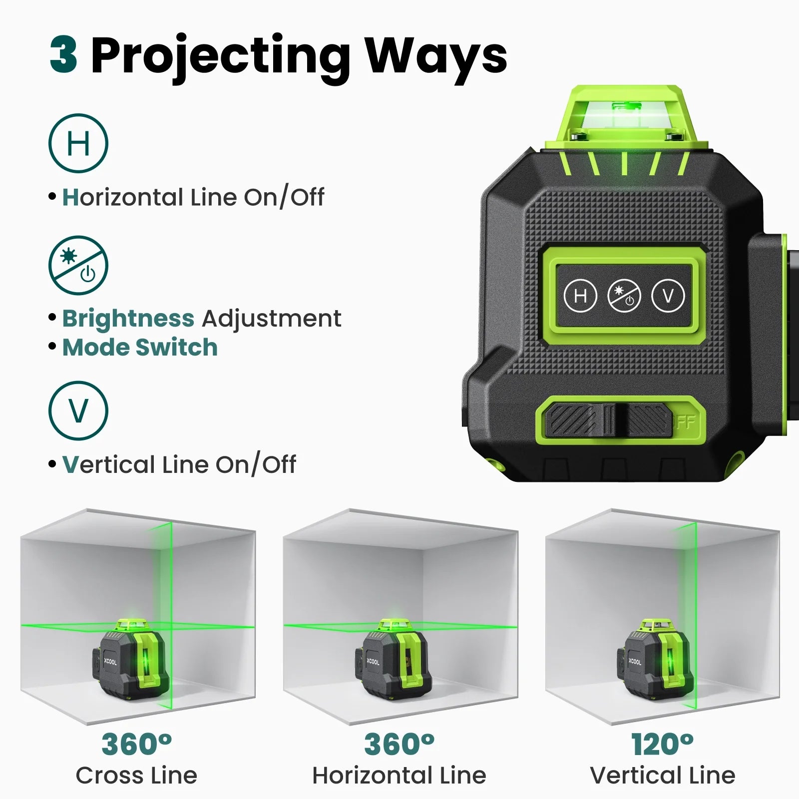 xCool Brillaser 360° Self-Leveling Laser Level