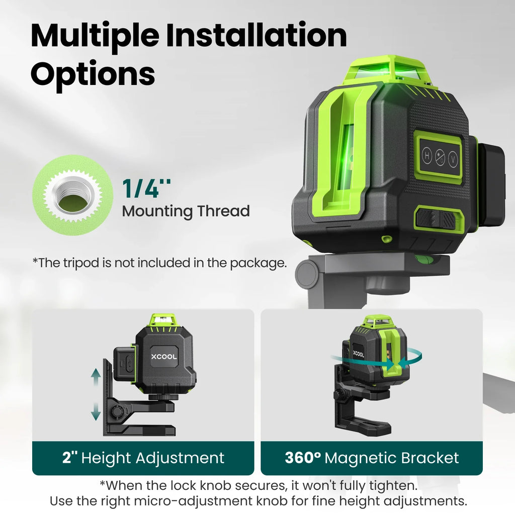 xCool Brillaser 360° Self-Leveling Laser Level