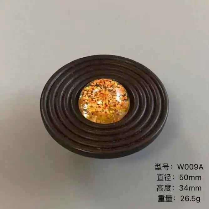Handmade Wood and Alloy Cabinet Handles – Artistic Drawer and Furniture Knobs for Home Decor
