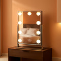 White Vanity Mirror With Light 10X Magnification LED