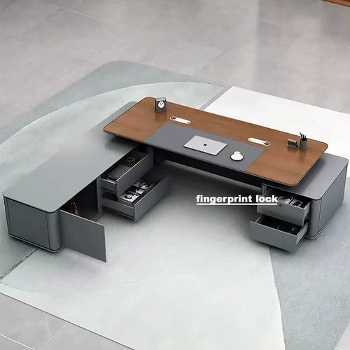 Audley · Modern L-Shaped Executive Desk