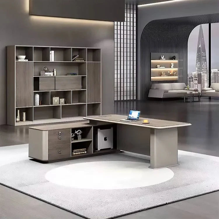Teller · Modern L-Shaped Executive Desk