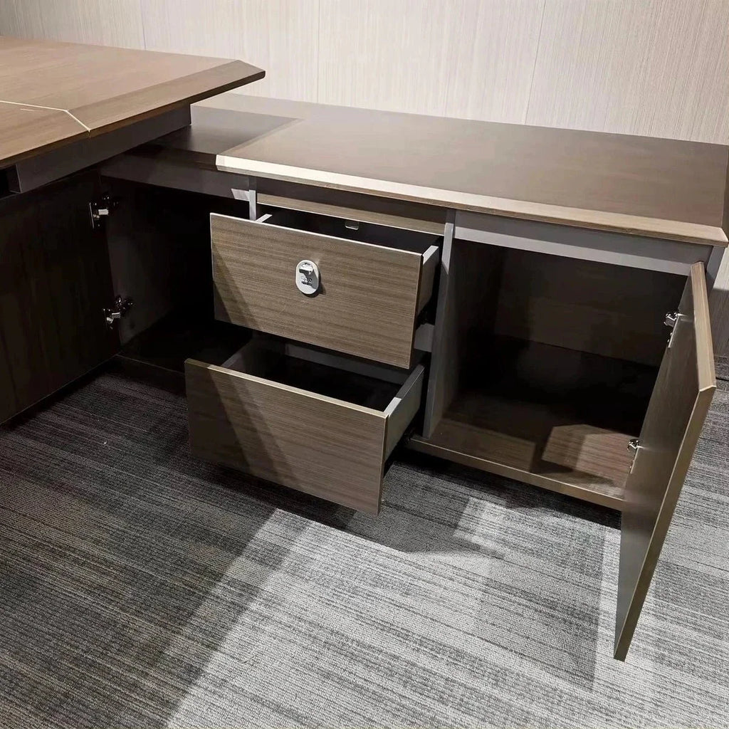 Aspen · Modern L-Shaped Executive Desk