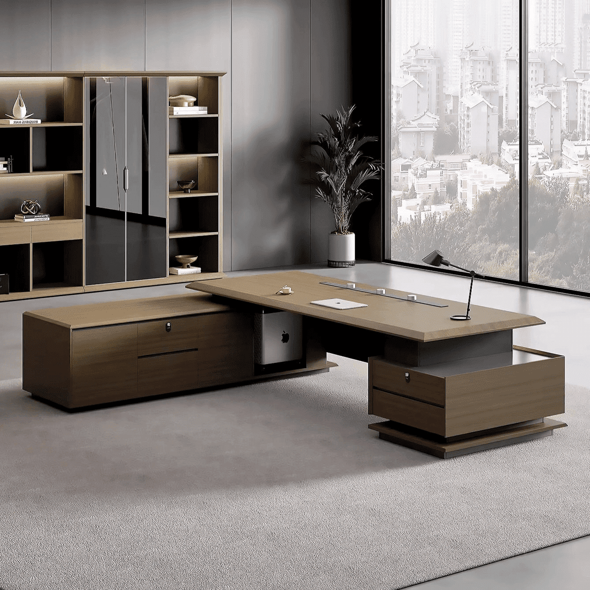 Aspen · Modern L-Shaped Executive Desk