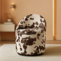 Rotating Brown Storage Ottoman With Hidden Compartment