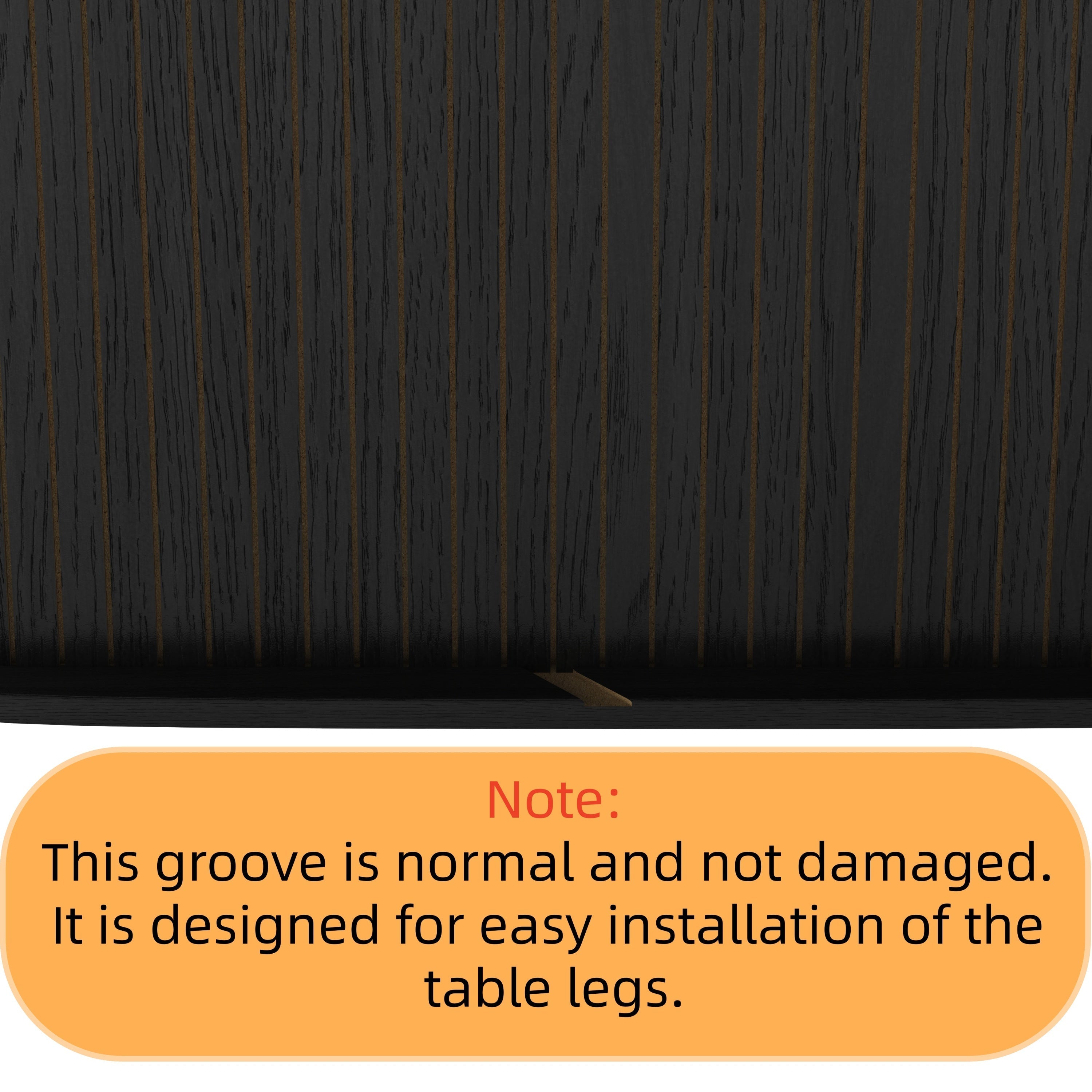 55.11'-70.86' Extendable Dining Table with Striped Legs