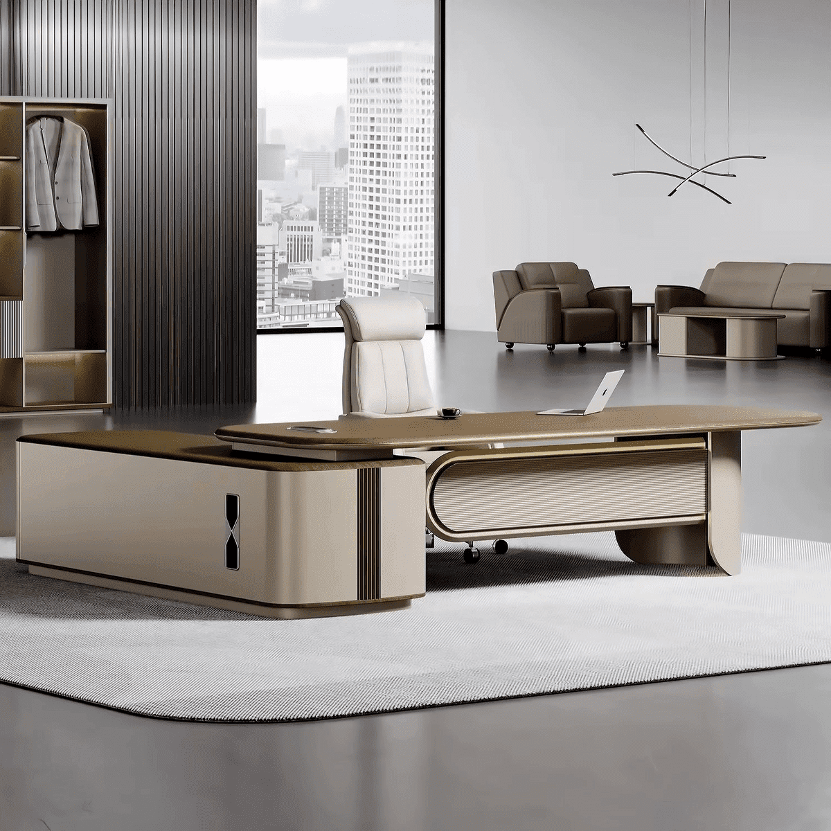 Secord · Modern L-Shaped Executive Desk