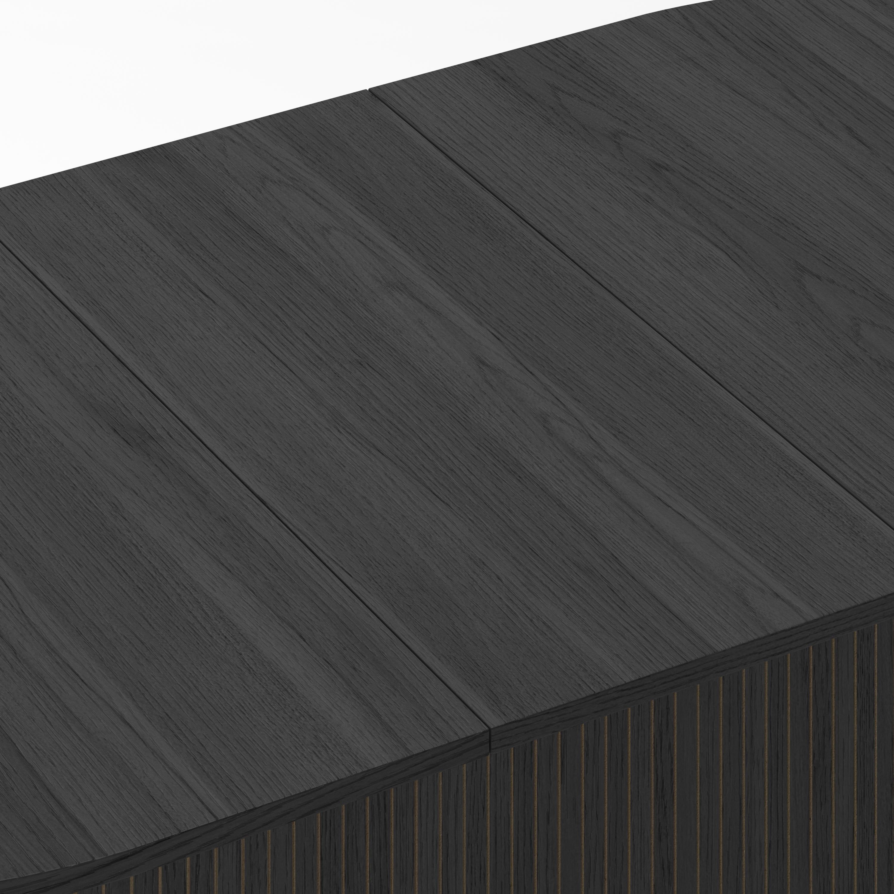 55.11'-70.86' Extendable Dining Table with Striped Legs