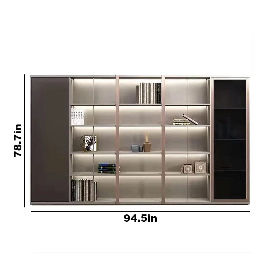 Heather · Office Shelves w/ Lighting & Wardrobe Storage