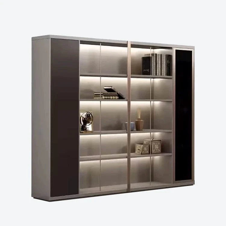 Heather · Office Shelves w/ Lighting & Wardrobe Storage