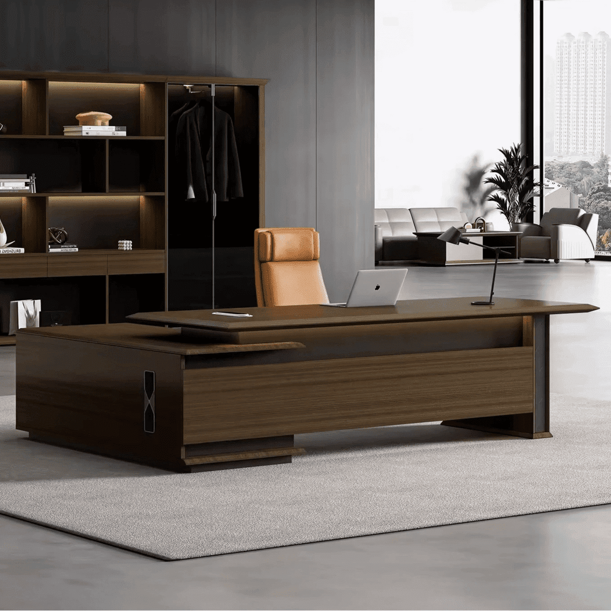Milner · Modern L-Shaped Executive Desk