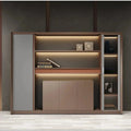 Kaelios · Office Shelves w/ Lighting & Storage