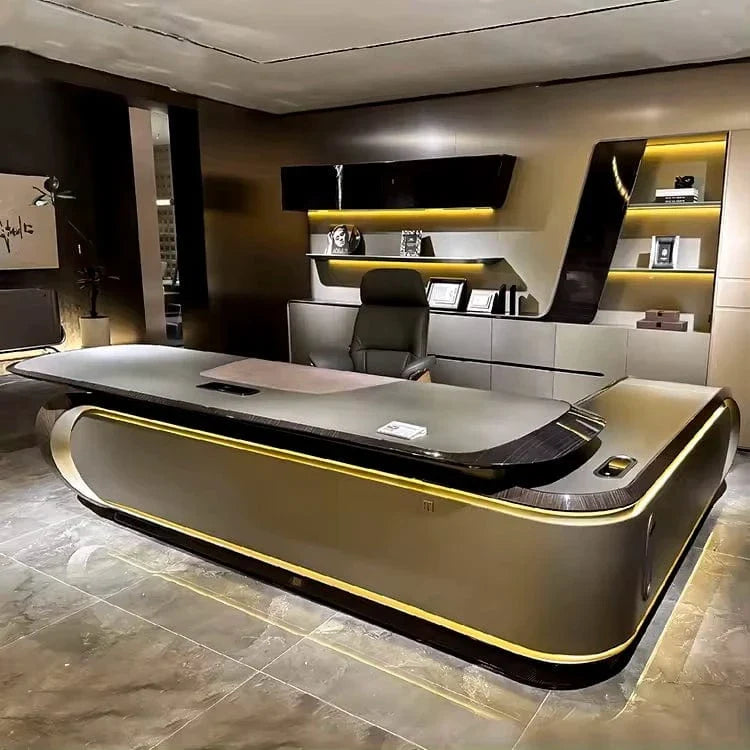 Echelon · Luxury L-Shaped Executive Desk