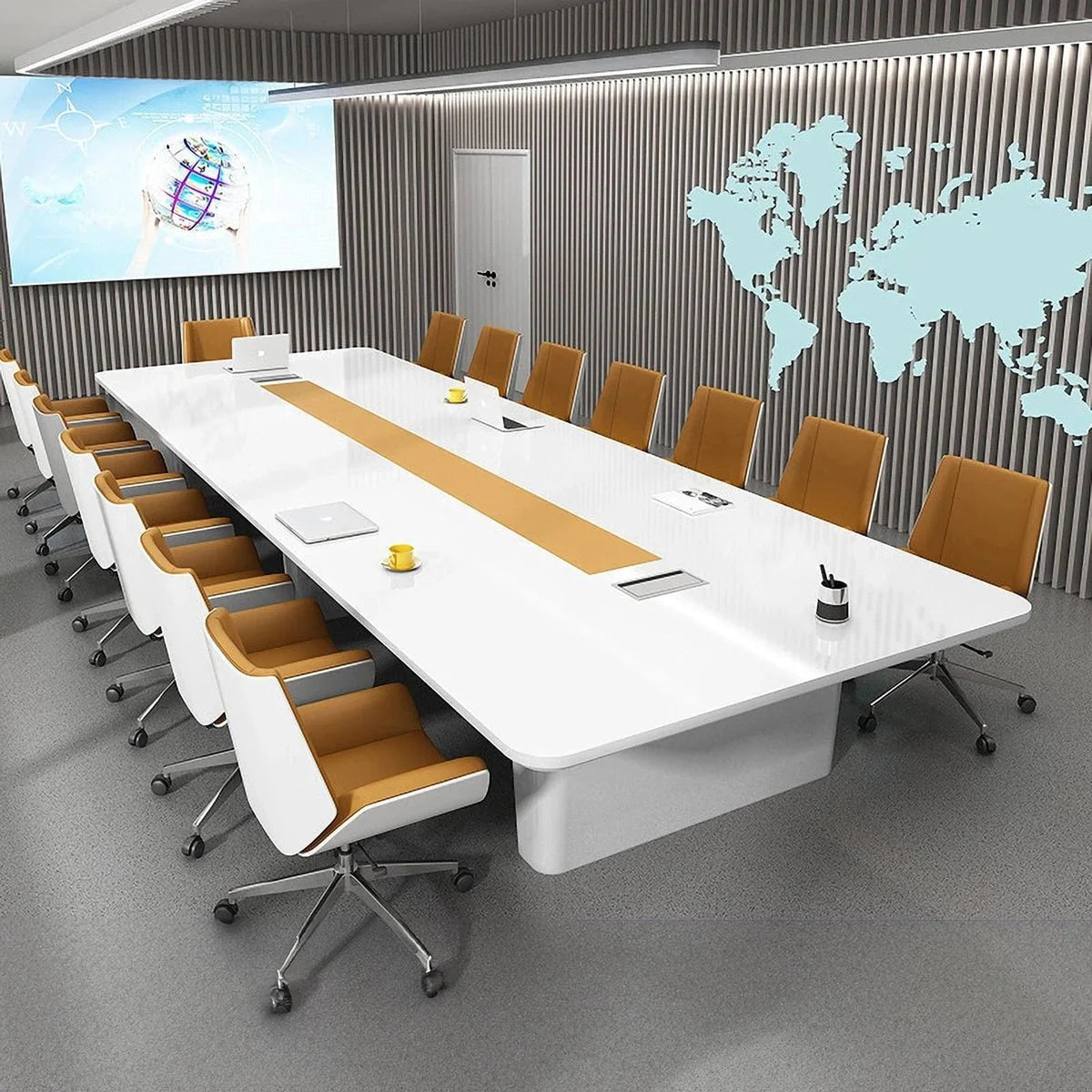 Lynix · White Conference Room Table