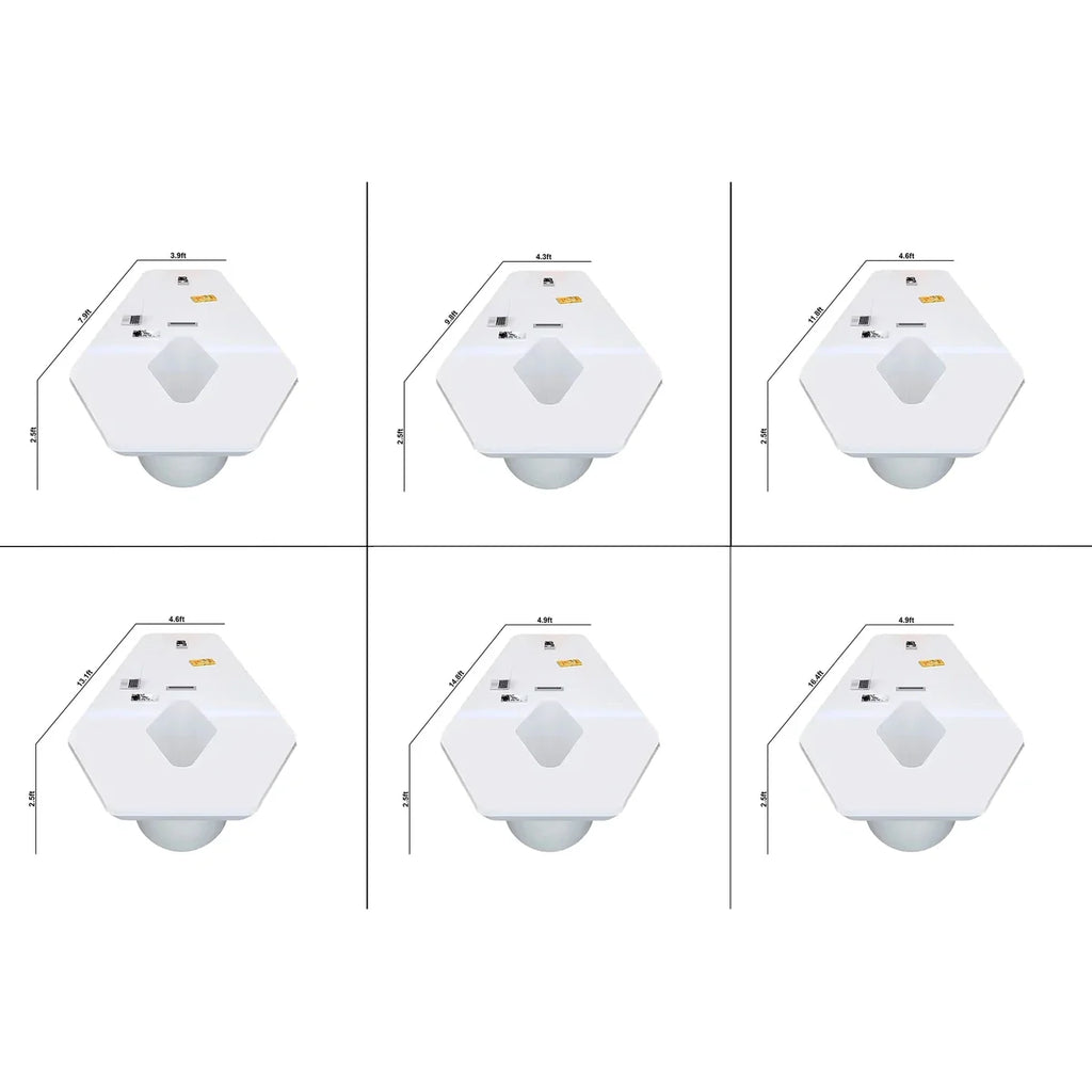 Vertix · White Conference Room Table, Tapered Hexagon
