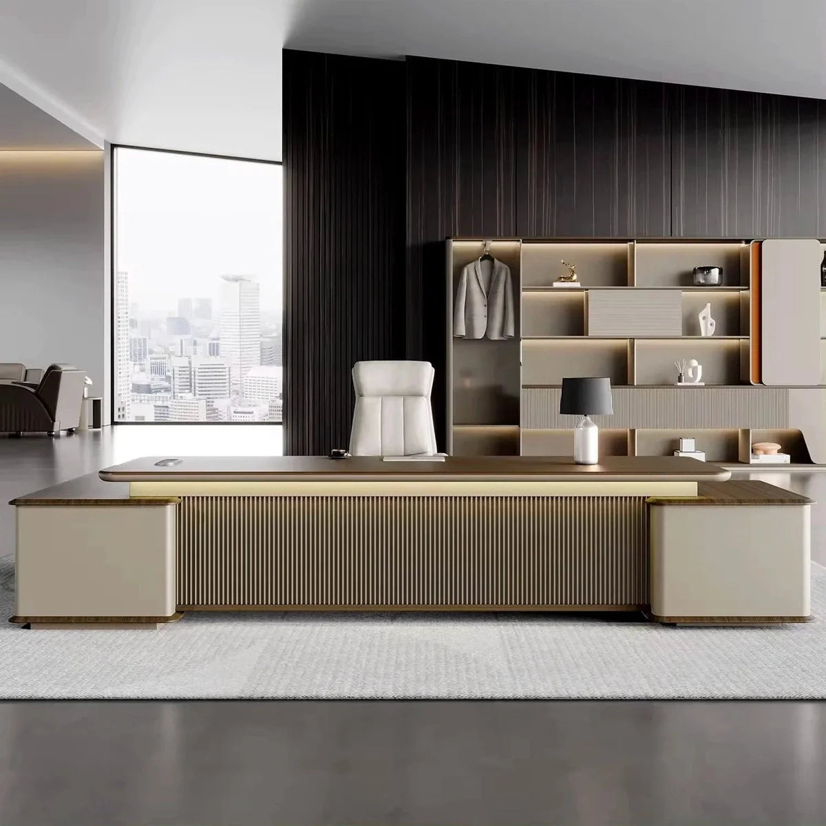Sussex · Grand L-Shaped Executive Desk