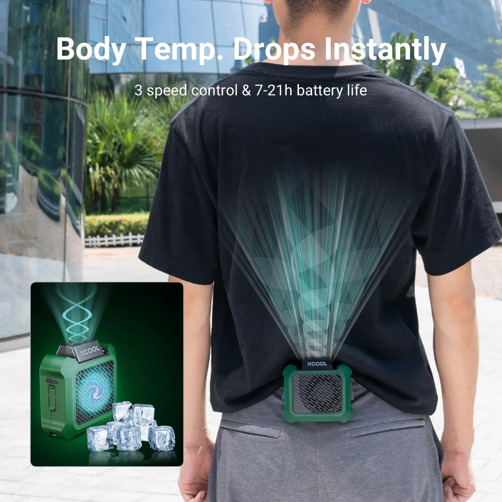Multifunction Portable Rechargeable Waist & Neck Fan