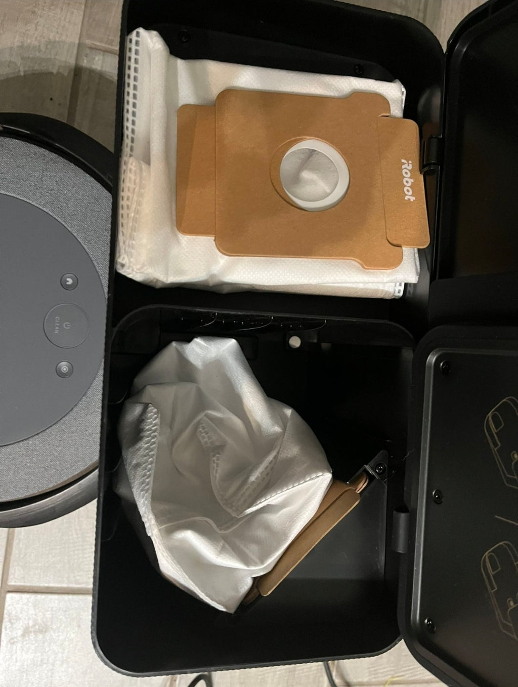Used Great Condition iRobot Roomba Combo j5+ Self-Emptying Robot Vacuum & Mop - Identifies and Avoids Obstacles Like Pet Waste & Cords, Empties Itself