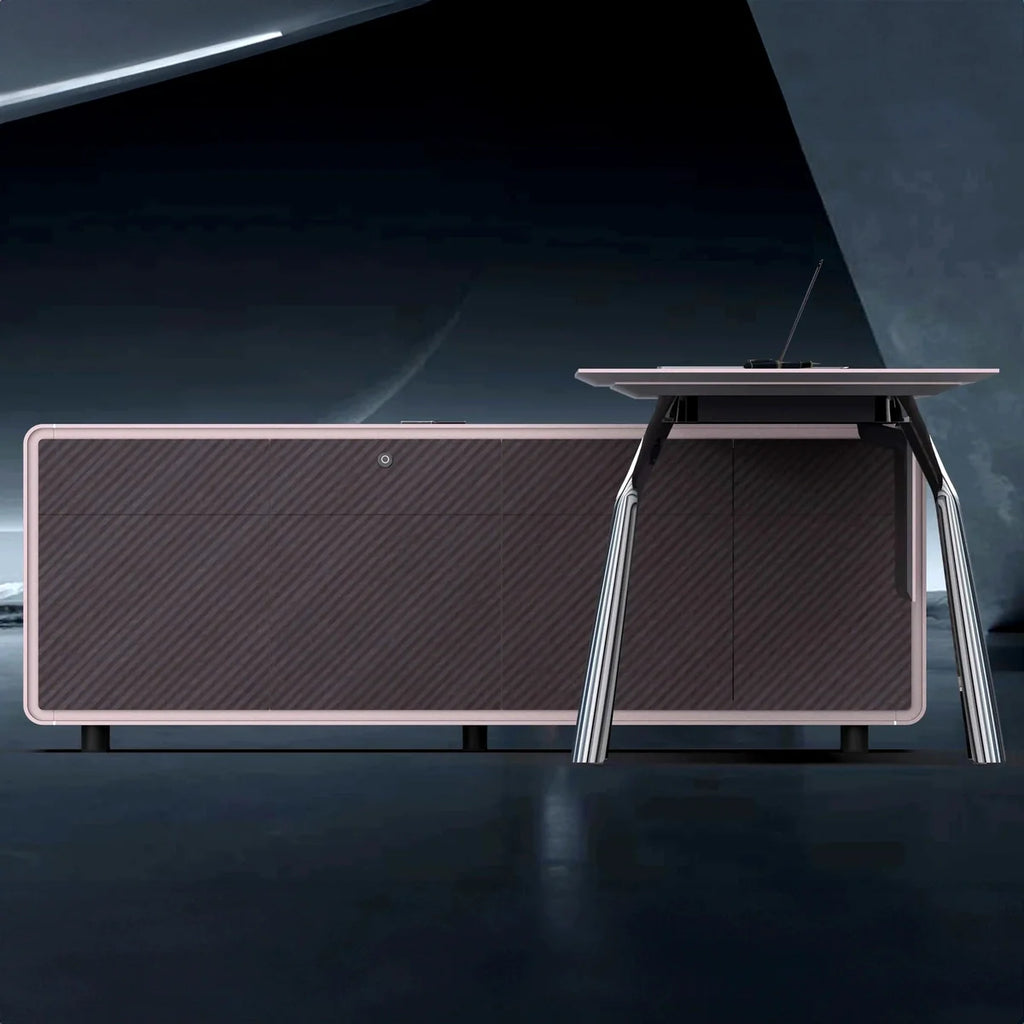 Zyner · Luxury L-Shaped Executive Desk