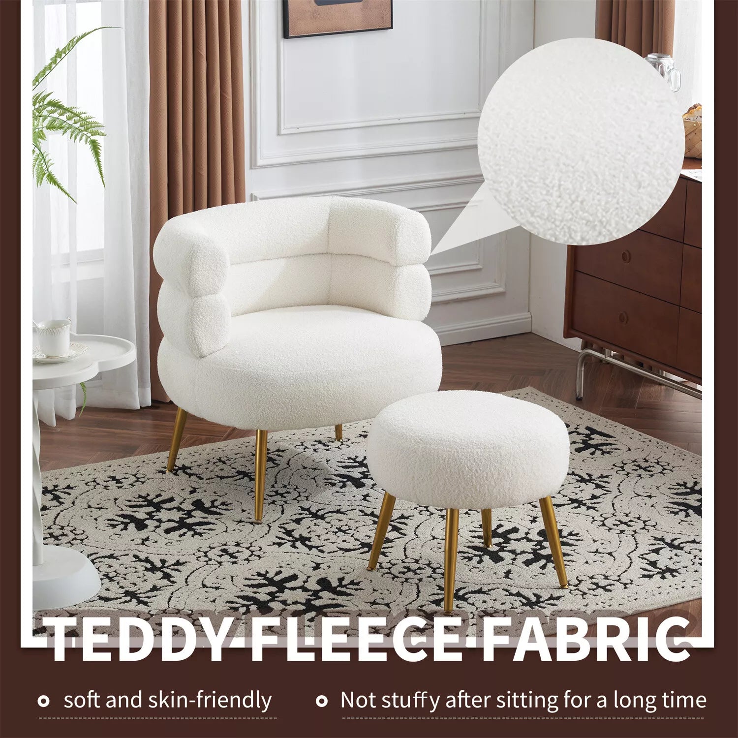 Martin Accent Armchair With Footstool