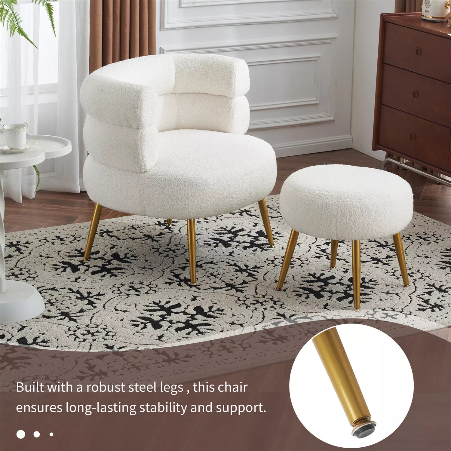Martin Accent Armchair With Footstool