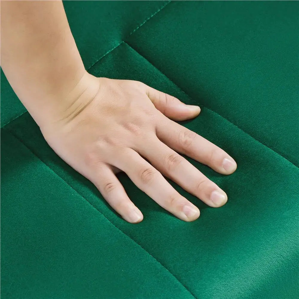 Contemporary Velvet Loveseat Couch