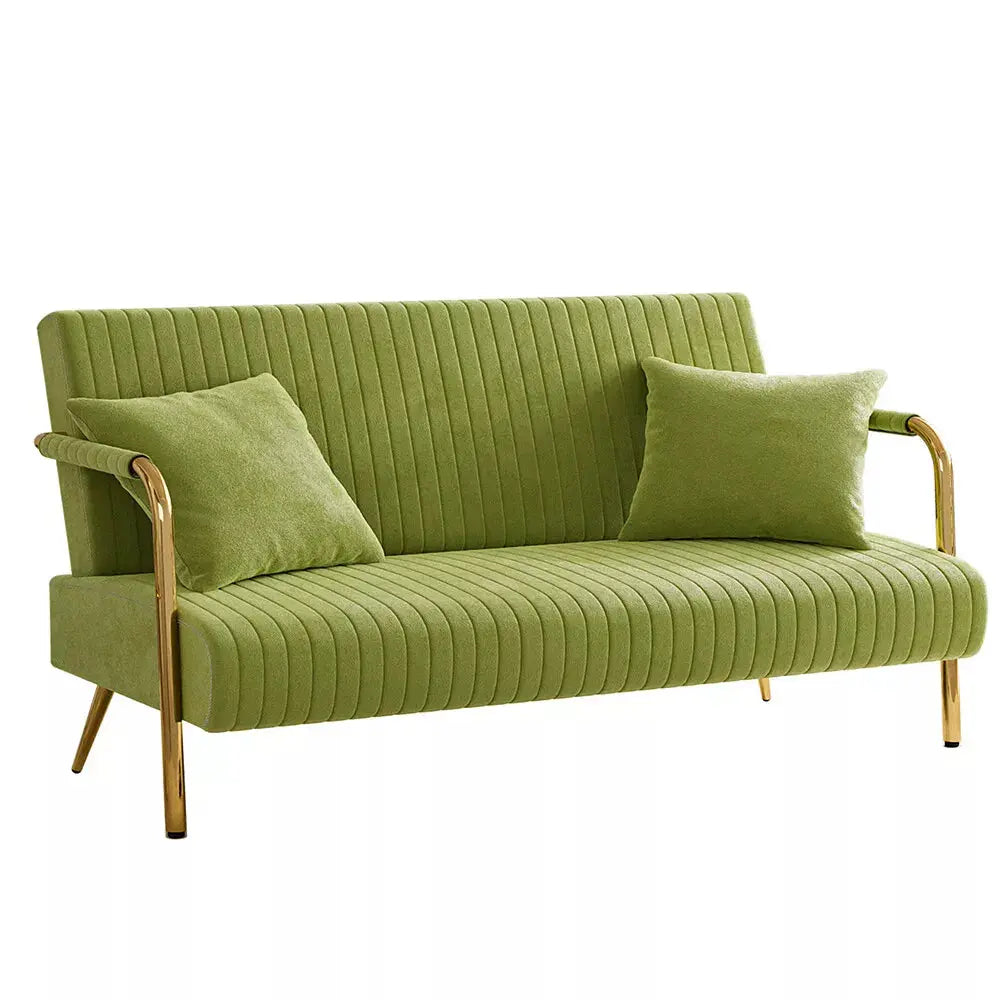 Green Velvet Loveseat Couch