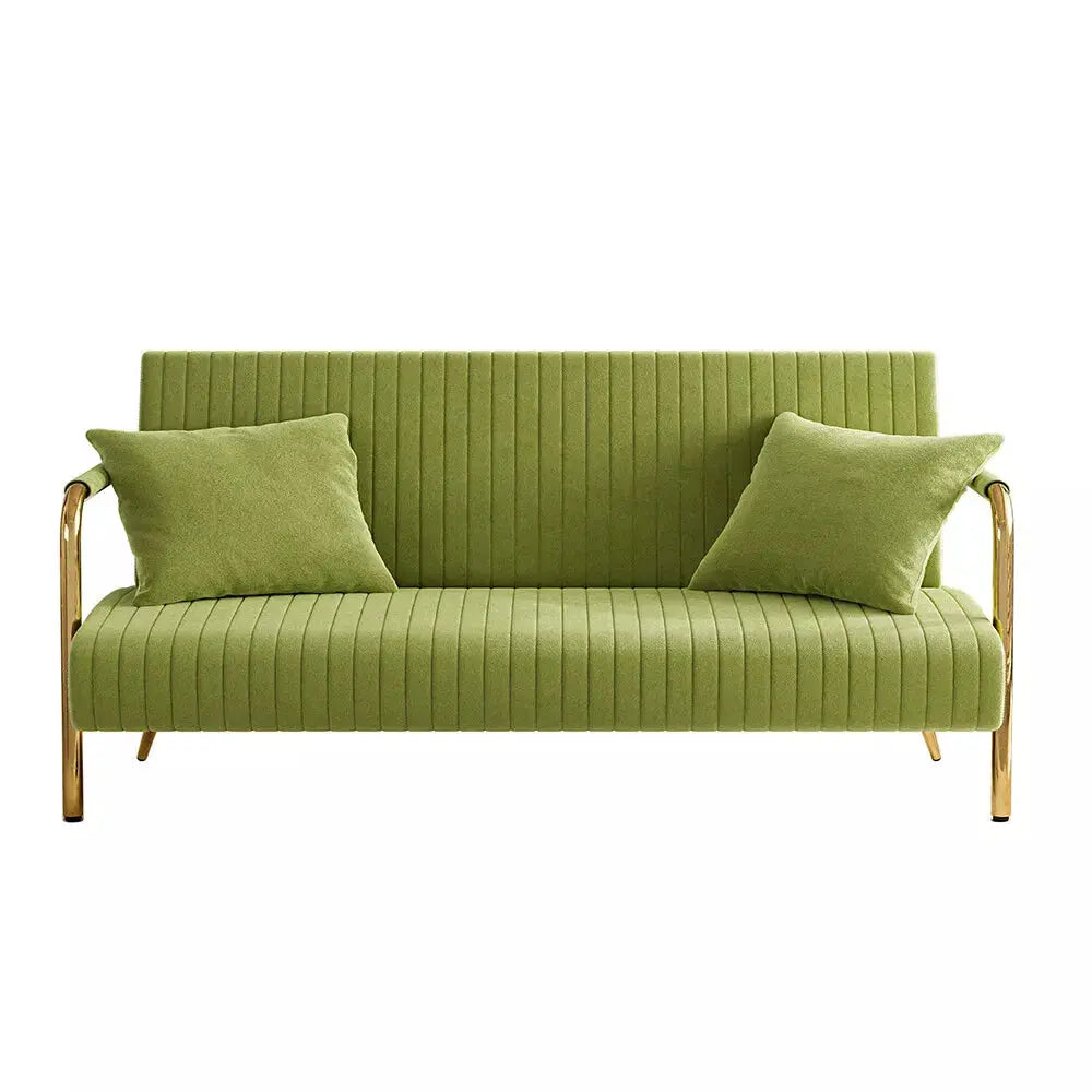 Green Velvet Loveseat Couch