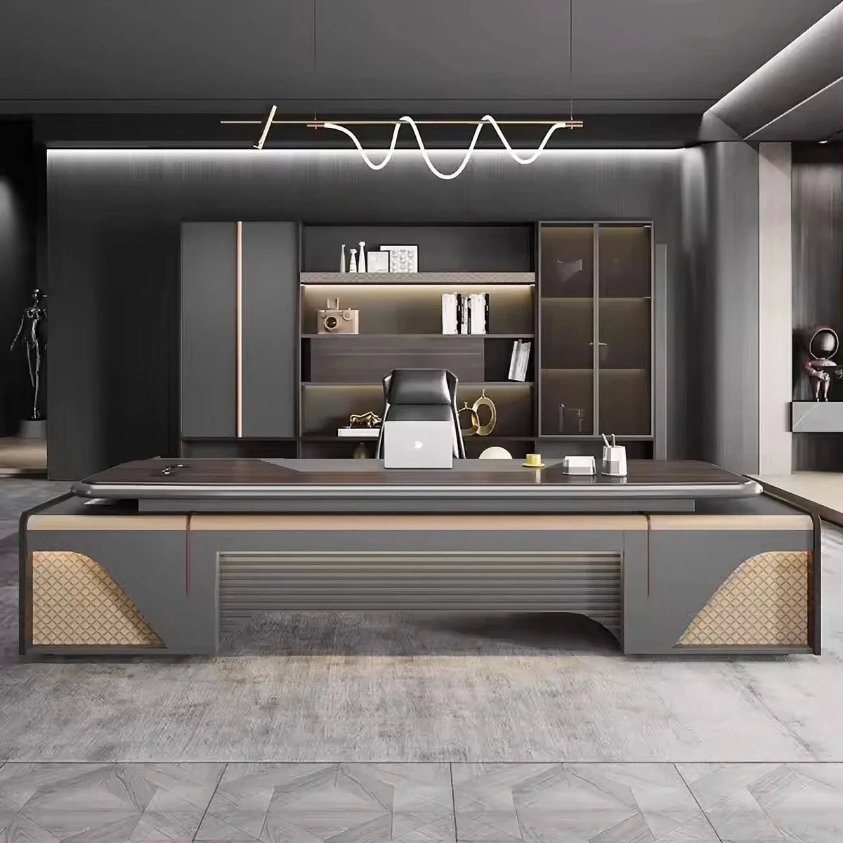 Stellan · Modern L-Shaped Executive Desk