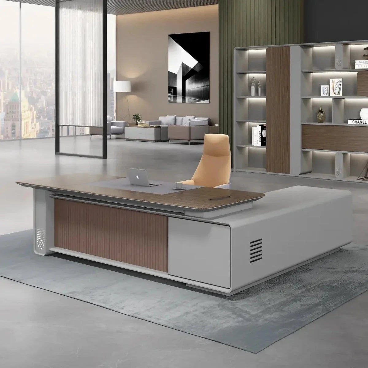 Myer · Modern Executive L-Shaped Desk