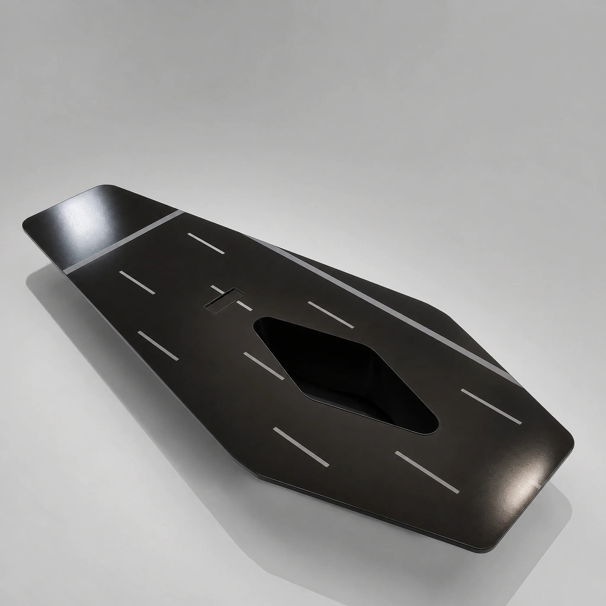 Vertix · White Conference Room Table, Tapered Hexagon